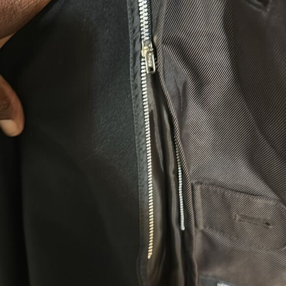 Kenneth Cole Men's Dark Brown Trench Overcoat Coat Removable Liner 46R Classic - Picture 8 of 16